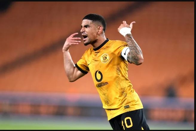 Keagan Dolly playing for Kaizer Chiefs